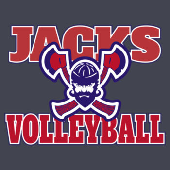 NT JACKS Volleyball - PosiCharge ® Tri Blend Wicking Long Sleeve Hoodie Design