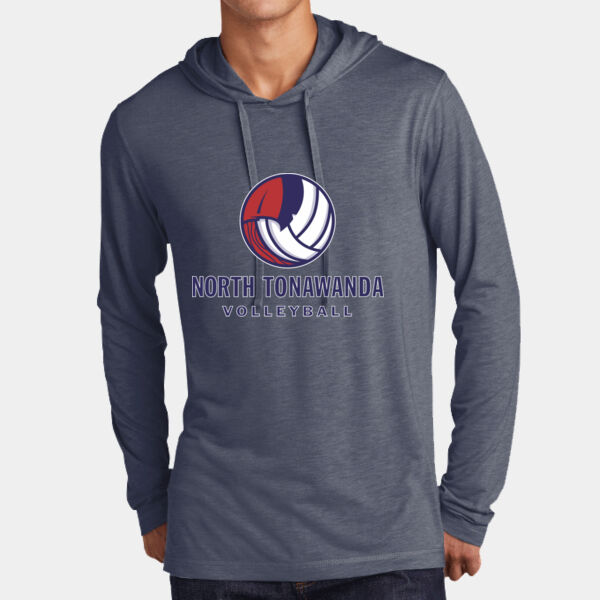 NT Volleyball - PosiCharge ® Tri Blend Wicking Long Sleeve Hoodie Thumbnail