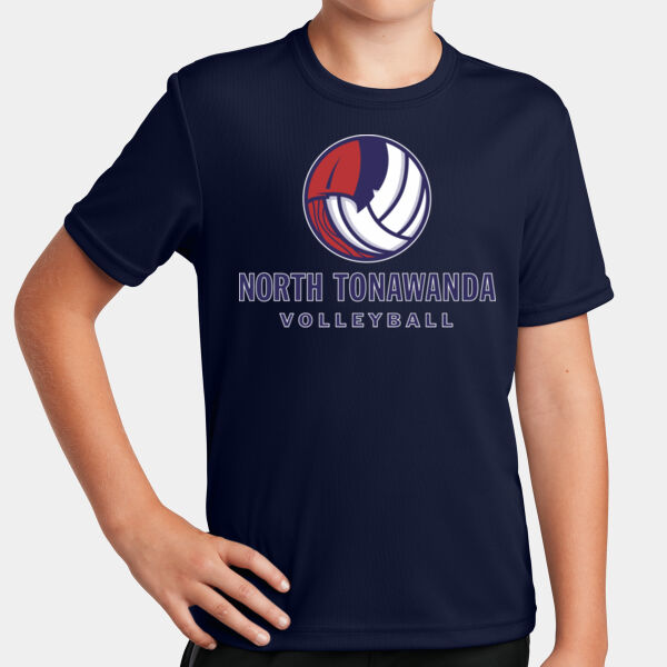 NT Volleyball - Youth PosiCharge ® RacerMesh® Tee Thumbnail