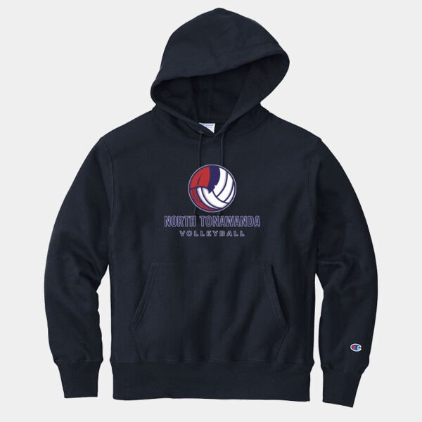 NT Volleyball w/ Name & # - Reverse Weave ® Hooded Sweatshirt Thumbnail