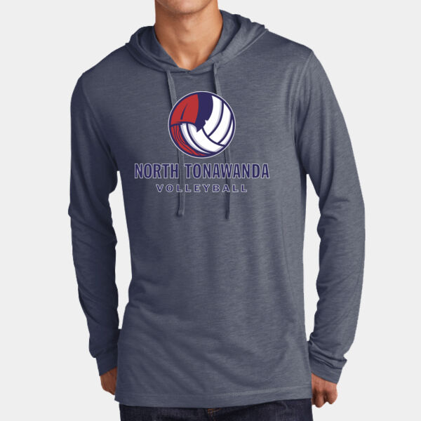NT Volleyball w/ Name & # - PosiCharge ® Tri Blend Wicking Long Sleeve Hoodie Thumbnail