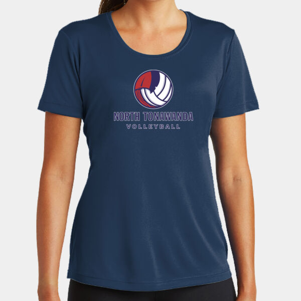 NT Volleyball w/ Player Name & # - Ladies PosiCharge ® Competitor Tee Thumbnail