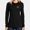 Ladies PosiCharge ® Tri Blend Wicking Long Sleeve Hoodie Thumbnail